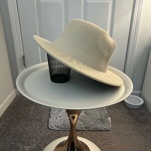 Cream Women's Fedora Hat